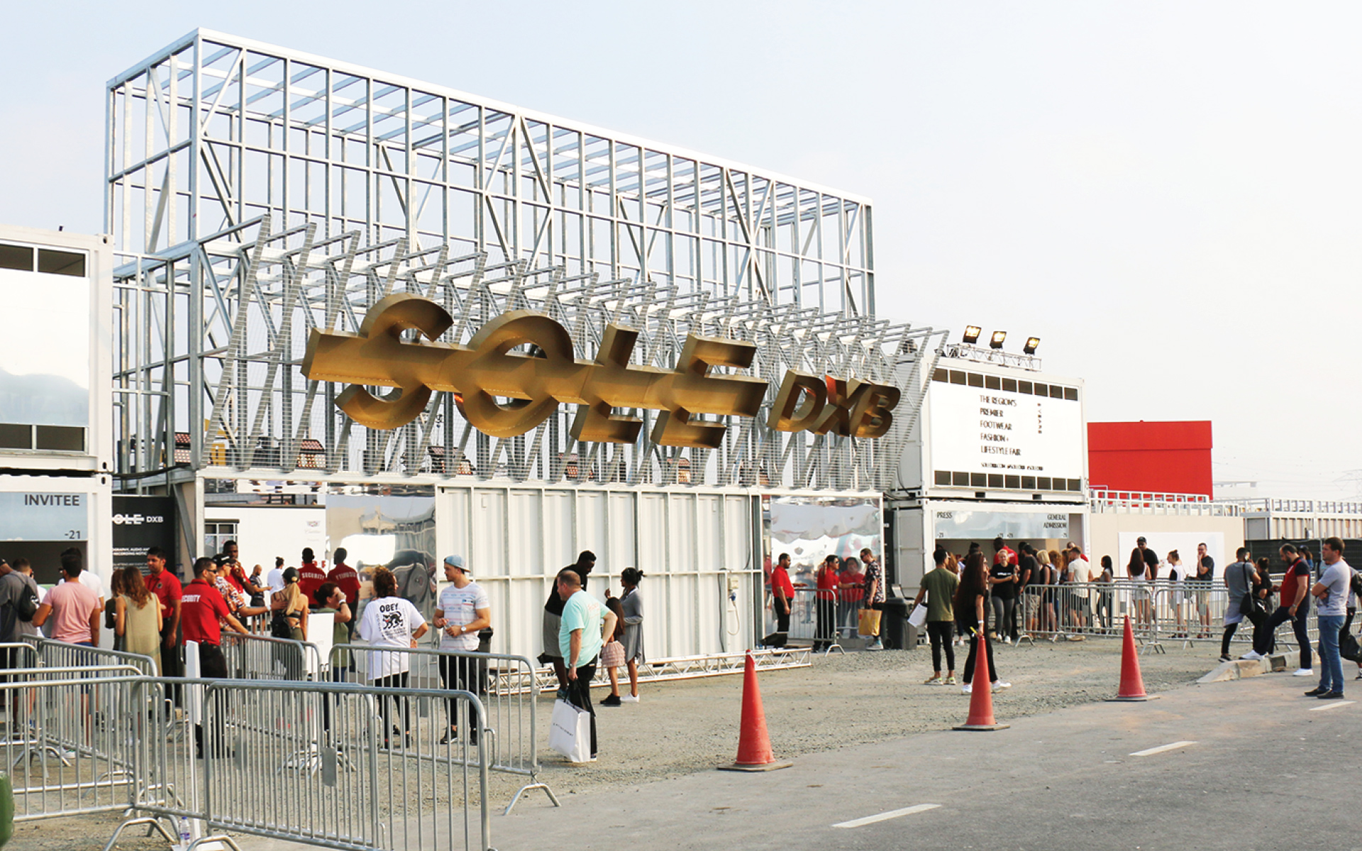 Entrance structure / Popup Shops in Sole DXB event by Qubes