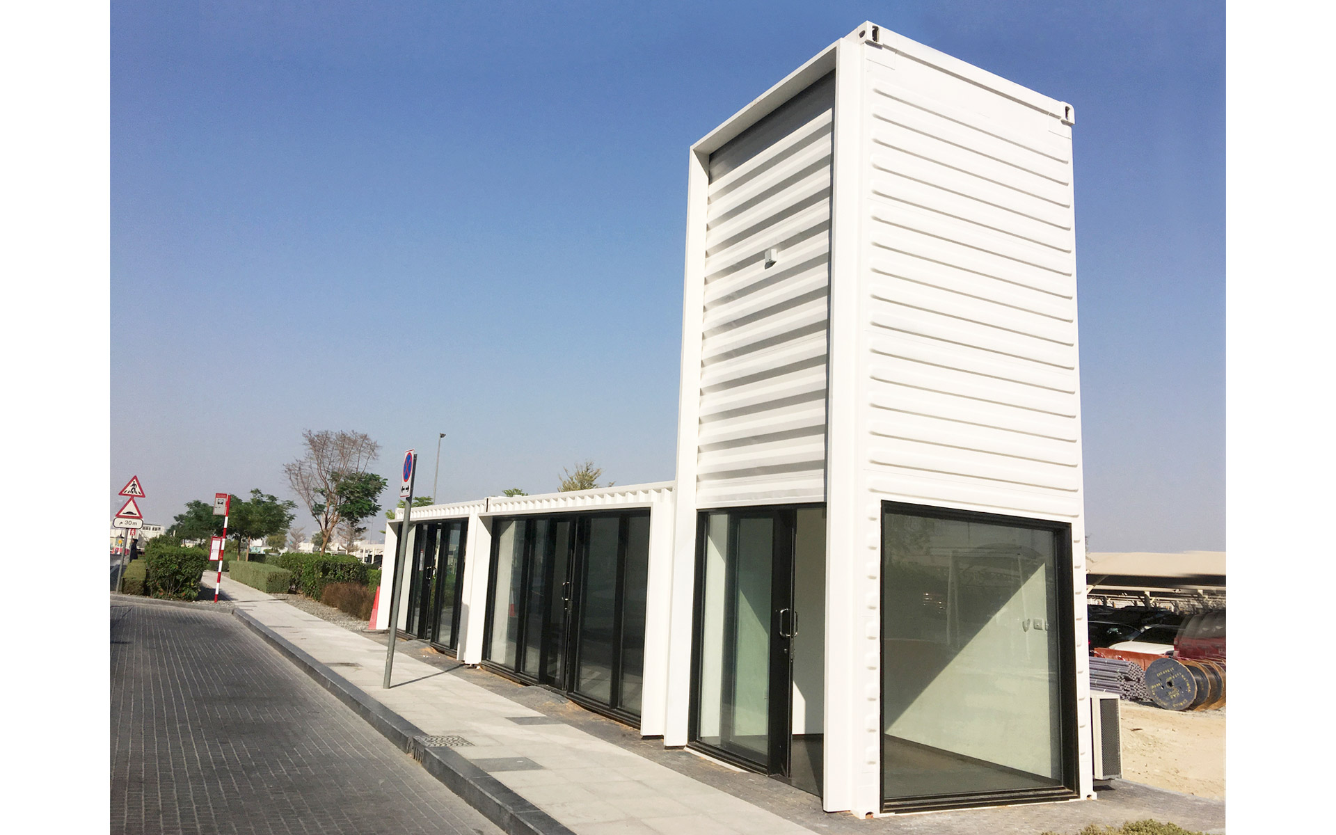 CONTAINER BUS SHELTER in UAE by qubes